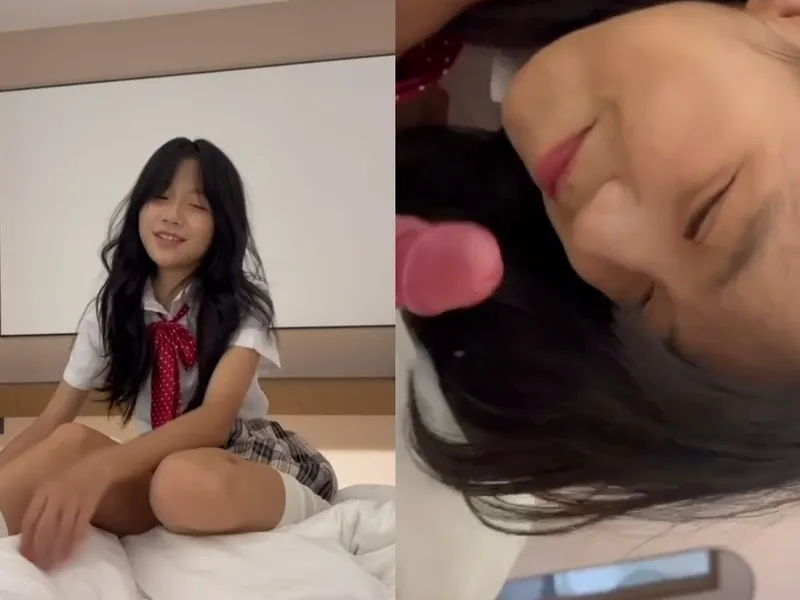 Em loli dễ thương mút chuối biến em thành con đào nứng p1