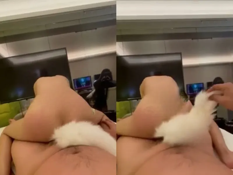 Sau khi đá trứng cút rung bím, còn bị bắt liếm buồi mỏi miệng.